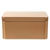 Rectangular Tinplate Box Portable Mini Tea Leaf Storage Container Candy Organizer Home Storage Box 13x8x6cm Silver Metal Smooth