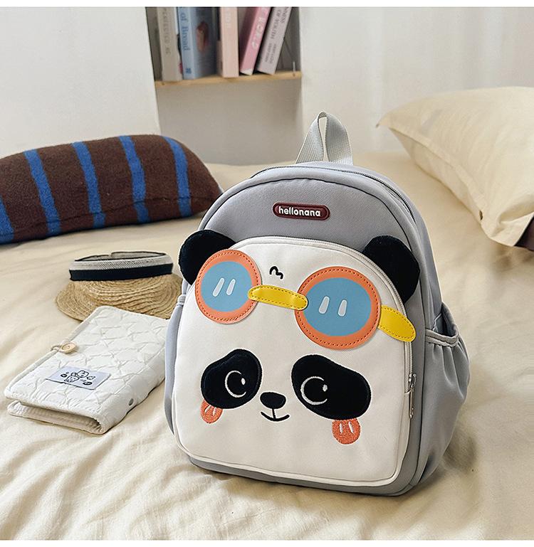 Schoolbag new high-value, fresh, sweet and cute panda backpack, light spring outing backpack for students in grades 1-1