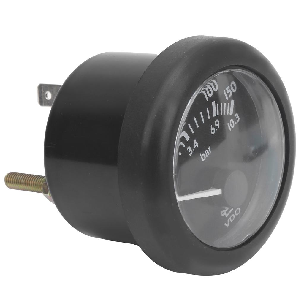 Oil Pressure Gauge Diesel Engine Oil Generator Part Pointer Measuring Meter 52mm 0‑150psiDC24V