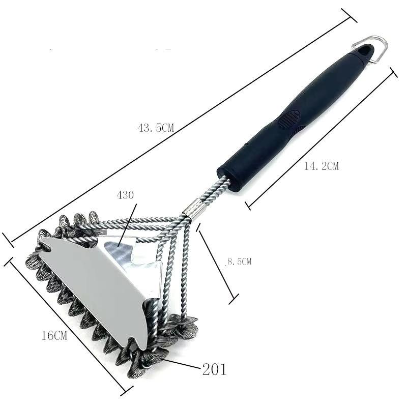 Stainless Steel Wire Brush BBQ Cleaning Brush Oil Brush BBQ Grill Brush BBQ Brush Cleaning Brush BBQ Tools