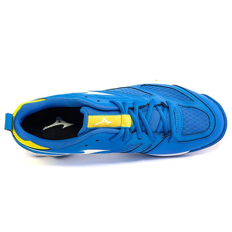Mizuno Dynablitz Lightweight Breathable Low-Top Volleyball Training Shoes Unisex Sneaker Blue Yellow V1GA212247