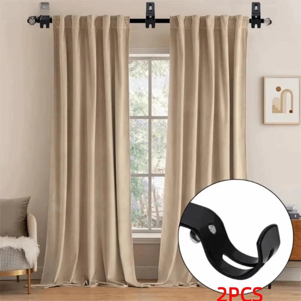 Adjustable Direction Length Curtain Rod Bracket Universal Roman Pole Bracket  Dormitory Setting