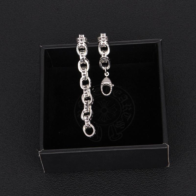 Crowe Cross Bracelet Hip Hop Trend Punk Retro Thai Silver Hipster Personality Couple Bracelet