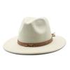 Wool British Retro Jazz Top Hat, Men'S And Women'S Big-Brimmed Top Hat, Felt Hat
