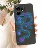 Soft Liquid Silicone Phone Case For Honor X6D Play 60A Black Cat Cartoon Dragon Animals Pattern Bumper For Enjoy 60A Back Cover