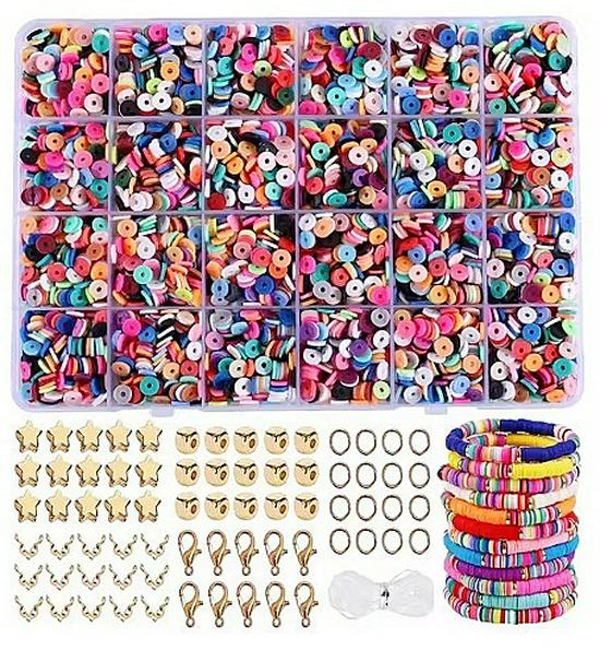 DIY Jewelry Bead Bracelet Kit: Educational Toy Set for Kids with Handmade Gift Box