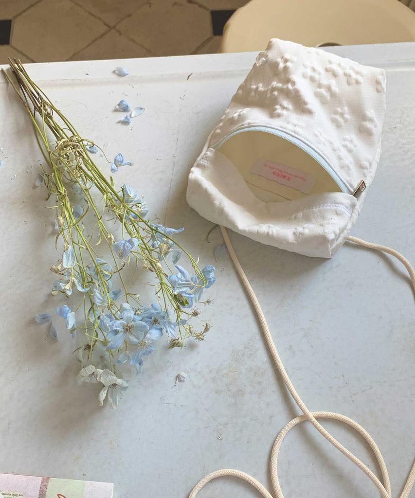 Keike Mini Pocket Bag - White Flower