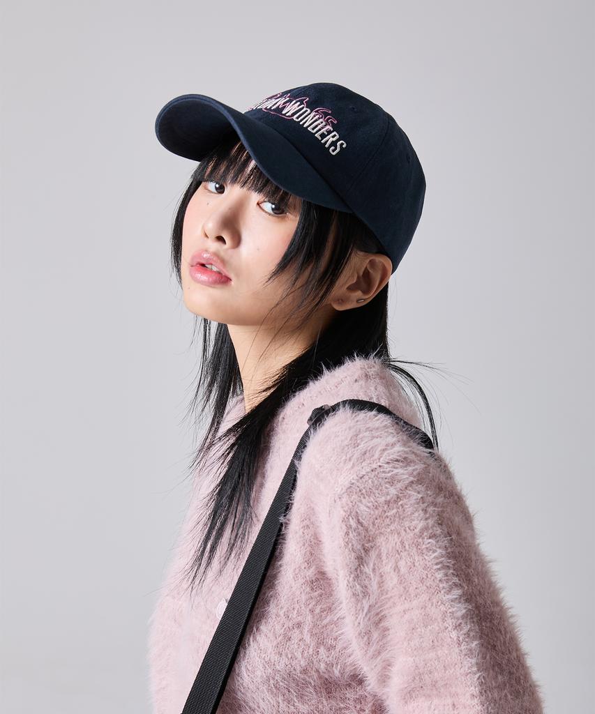 LMR Drawing Graphic Lettering Ball Cap Navy