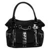 Dark Heavy Industry Rivet Tote Bag Niche Design Large Capacity Lattice One Shoulder Crossbody Bag Trend Locomotive Bag