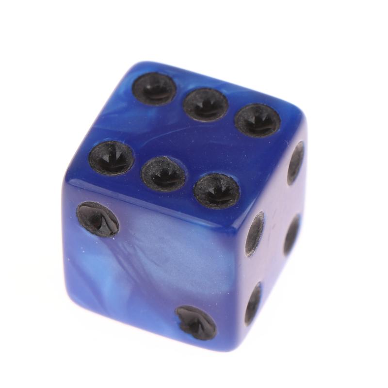 6-seitige Spielwürfel 16 mm Acryl D6 Würfelset für Dnd, Rpg, Tischbrettspiel oder Mathematikunterricht, Aventurin-Impression-Würfel