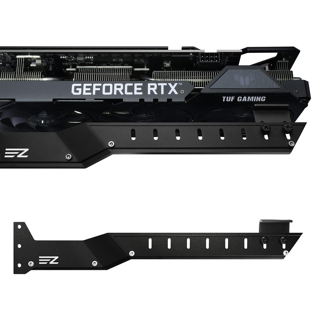 Universal Video Card Holder GPU Brace Support GPU Support Stay Securing Graphics GPU Support Rod for RTX3090 Black EZDIY-FAB Cards, RX6700, -