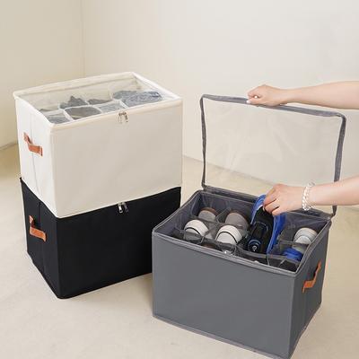 1Pcs Shoe Storage Box Foldable Pure Color Dustproof Storage Box Suitable for Shoes Clothes Accessories Multi-Functional Home