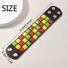 Comfort Fit Adjustable Bracelet Three Row Square Studs Punk Design Soft Leather for Stylish Daily Fashion