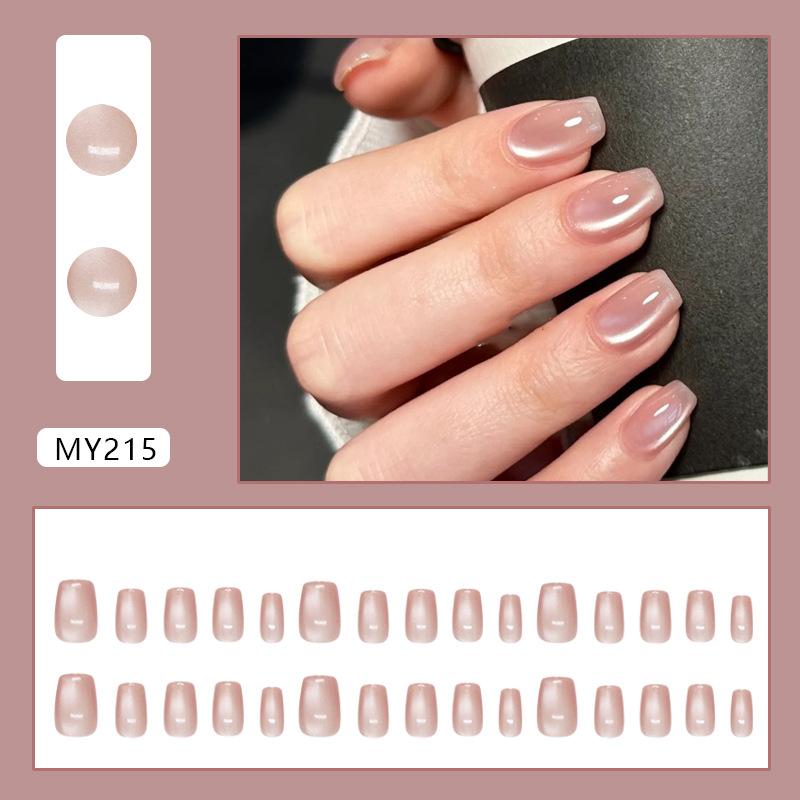 

Розово-коричневый атмосфера кошачий глаз модный универсальный съемный носимый доспех 30 штук