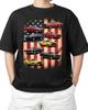 Muscle Car Retro American Flag Patriotic T-Shirt Hot Unisex S-4XL Unisex T-Shirt