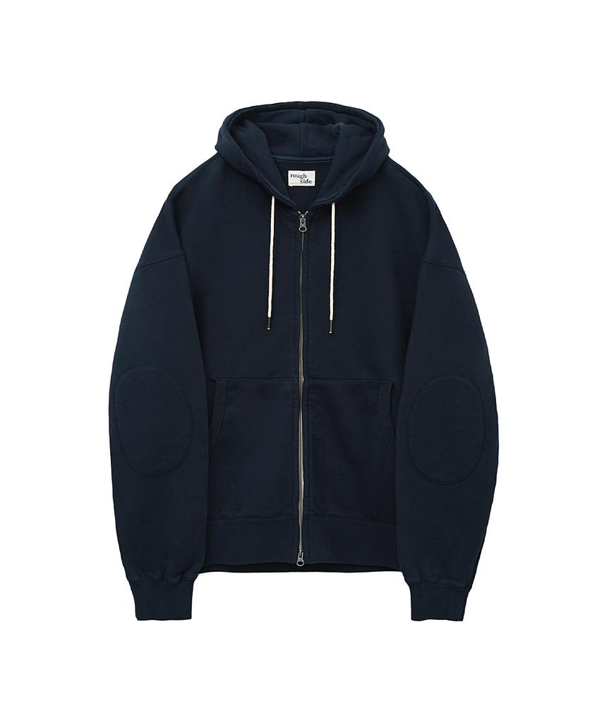 Roughside Oversized Zip Up Hoodie Navy