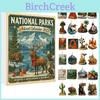 National Parks Christmas Countdown Calendar With Animal And Plant Figures For Festive Decorations