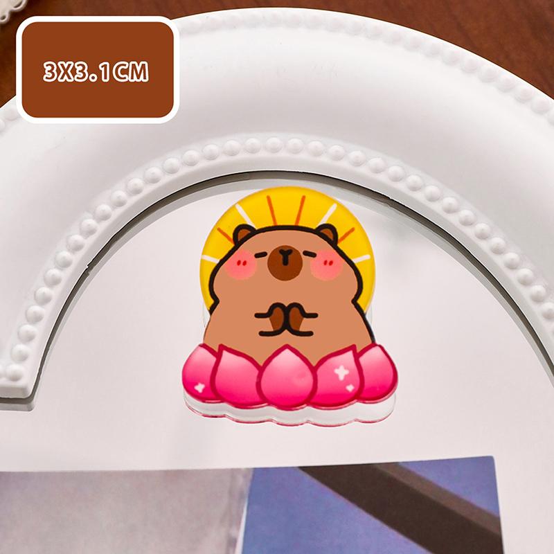 Cute Cartoon Capybara Brooch Fashion Creative Fashion Capybara Acrylic Badge Backpack Decoration Pins Clothing Accessories Gifts