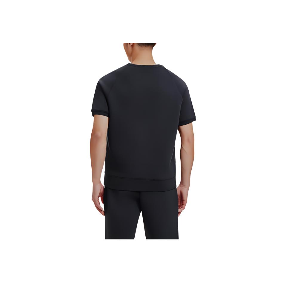 Under Armour Johnson Series American Vintage Letter Print Slim Fit Round Neck Sports T-Shirt Men T-Shirt Black 1383223-001
