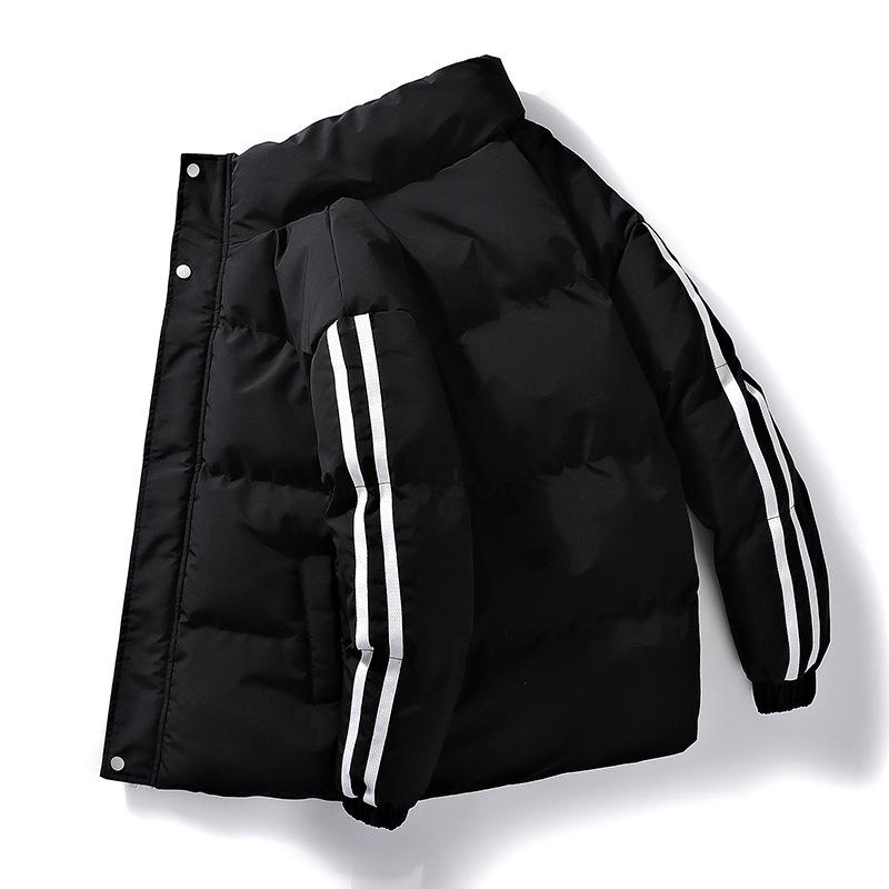 

Padded clothes, men s and women s tops, coats, thickened and warm in winter, new cold-proof couples, casual Douyin is versatile M чорний