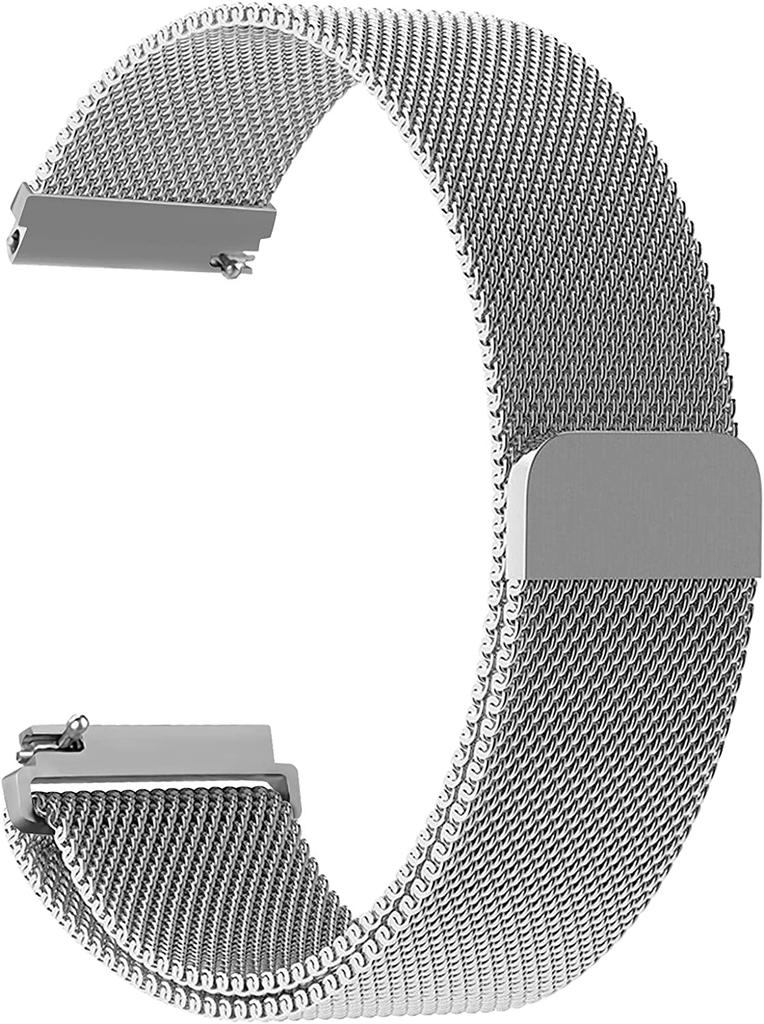 22mm 20mm Milanese Loop Strap For Amazfit Active 2 GTS/GTR 4 Samsung Watch7/6/5/4 Metal Bracelet Huawei Watch GT5-4-3-2 Pro Band