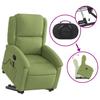 Massage Recliner with Rising Function Light Green Velvet
