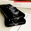 2DFlat Floral Elegance: Monochrome Blossoms on Black All inclusive film hard iPhone case, compatible with iPhone 18 Pro Max 17 16 15 14 13 12 11
