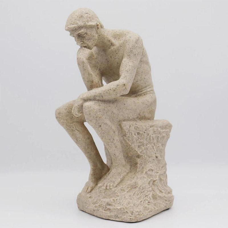 Nordic Thinker Character Ornaments Decor Advanced Intelligent Ancient Greek Abstract Retro Huamn Statues Home Table Accessoriess