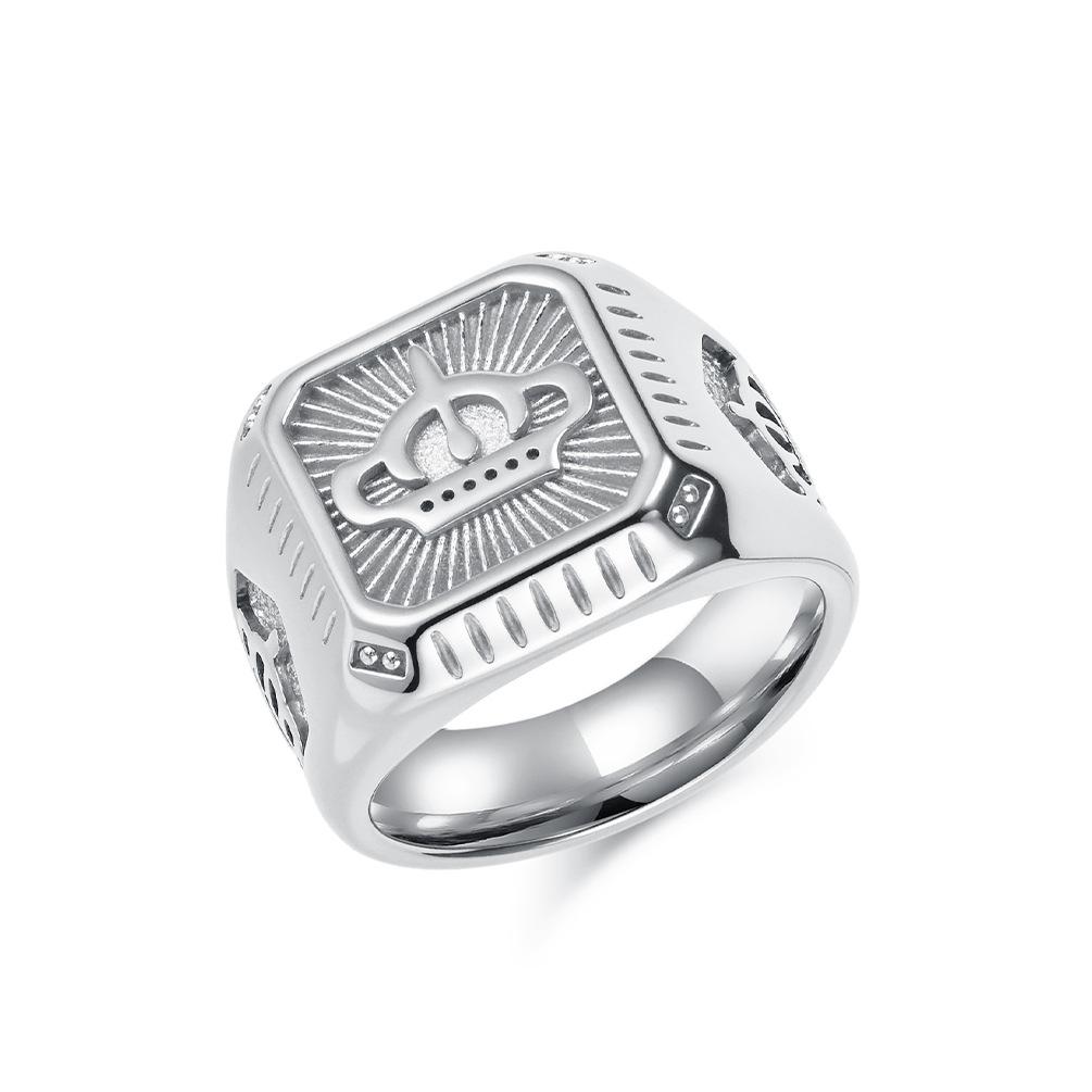 

Горячая распродажа колец-корон из нержавеющей стали в Европе и Америке. Мужские персонализированные кольца для еды из титановой стали. Модные и трендовые аксессуары. 12#