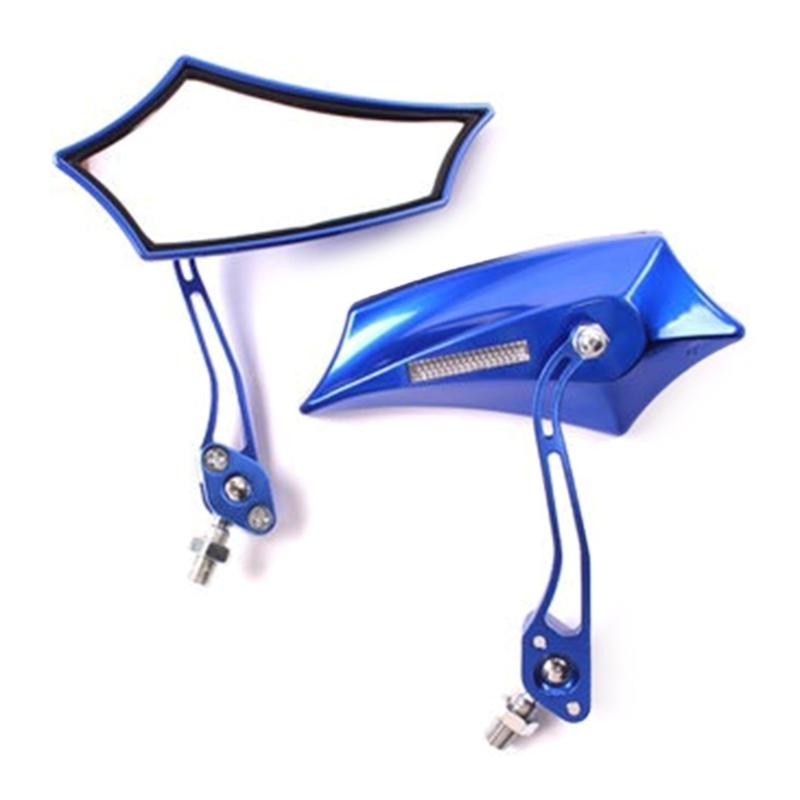 ATV Accessory Rear View Glass 8mm 10mm Thread Handlebar Mount Clamp Auxiliary Glass for ATV Motorcycle Scooter