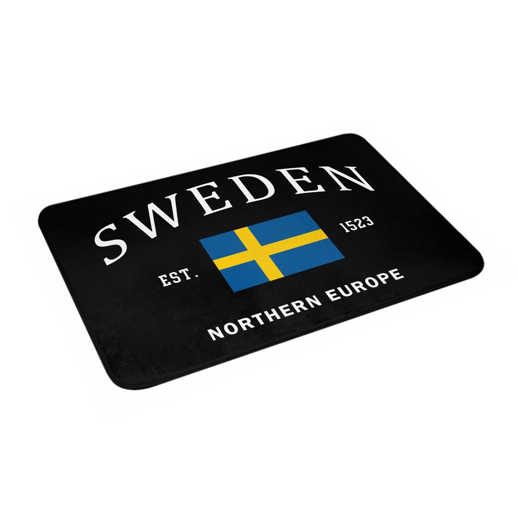 Schweden Fahne Fußmatte Rutschfest Badezimmer Küche Matte Garten Garage Tür Boden Eingang Teppich Teppich