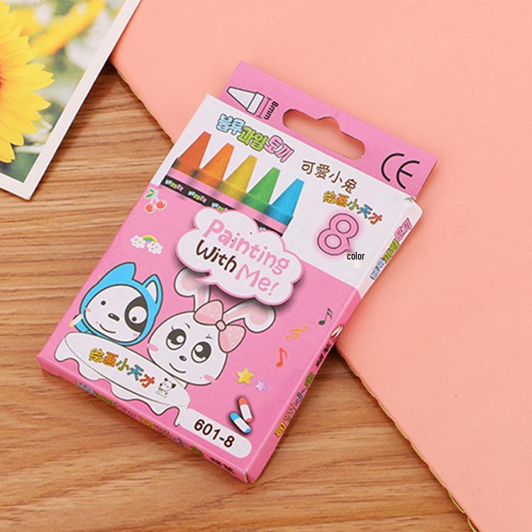 Creative Student Crayon Set - 8, 12, or 24 Colors - Cute Children's Coloring Crayons