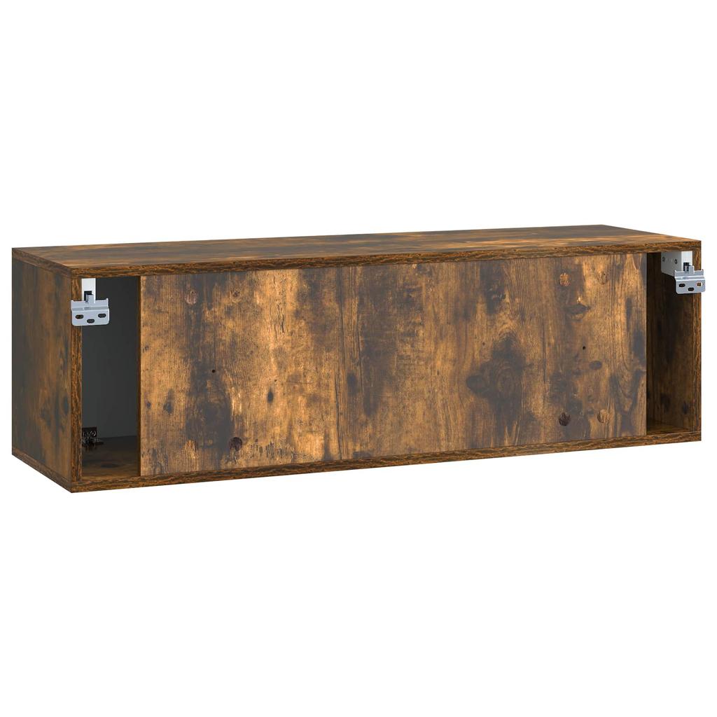 Wall Mounted TV Cabinet Smoked Oak 98 x 31 x 30 cm