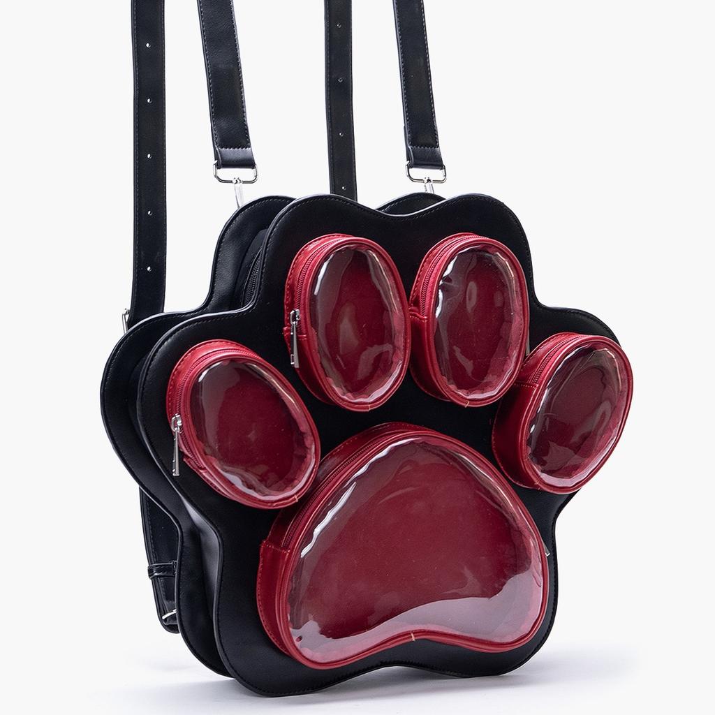 Nowa Wielowarstwowa Łapa Kota Japońska Urocza Dziewczyna Ulzzang Torba Ita Modny Plecak Crossbody o Dużej Pojemności Y2K Itabag