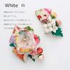 Kamakura Crafts [Kamakura Craft] Japanese-style Hair Ornament Set (2 pieces)  Bonbon Berry with Japanese Pattern Flower Hair Clips (Large and Small) 