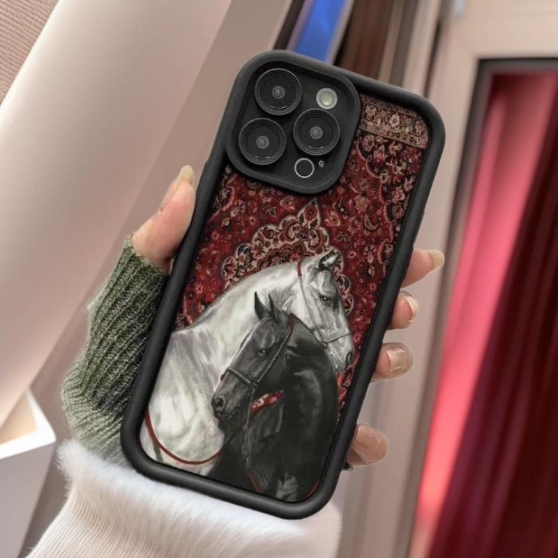 Totem Galloping Horse iPhone Case for Apple 17 Pro Max/16/15/14/13 - Japanese, Korean, European, American Styles