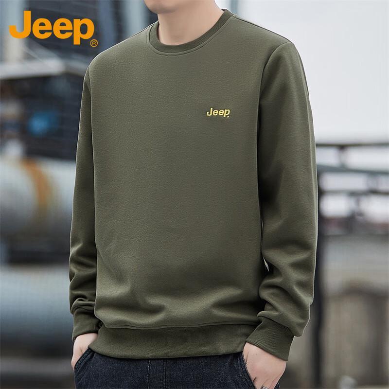Jeep Men's Loose Crewneck Sweatshirt