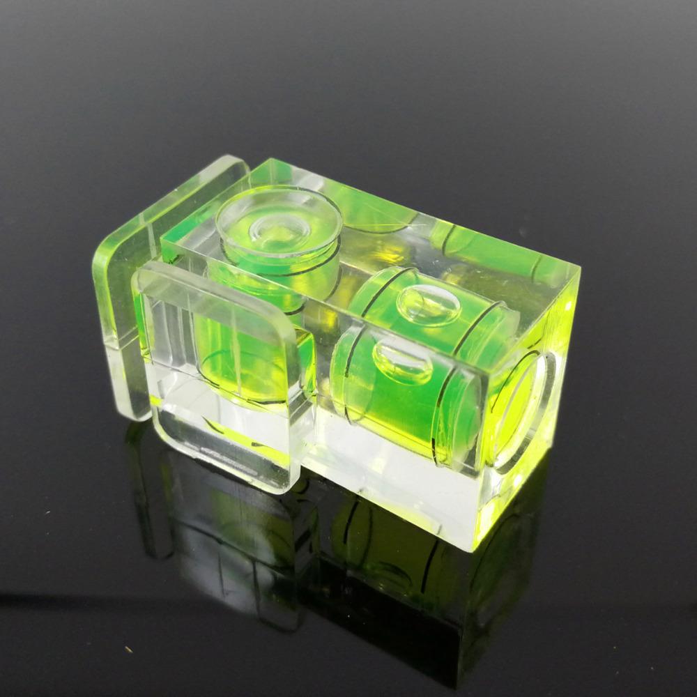 

Двойной Двухосный Пузырьковый Спиртовой Уровень Уровень Нивелир Градиентомет Горячий Башмак для Штатива DSLR-камеры PF064 Горячий башмак белый