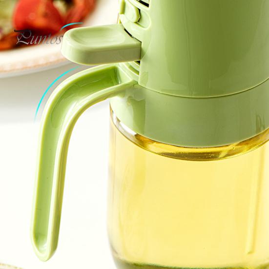 Oil Sprayer for Cooking 2 In 1 Oil Dispenser And Sprayer 300/500ml Glass Bottle Anti-Drip Nozzle Easy To Clean Kitchen Tool for Oil Vinegar Sauces