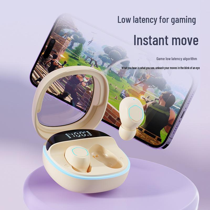 TWS5.3 Wireless Bluetooth Earphones M41 with Transparent Cover, LED Display, Noise Cancelling, Mini and Waterproof.