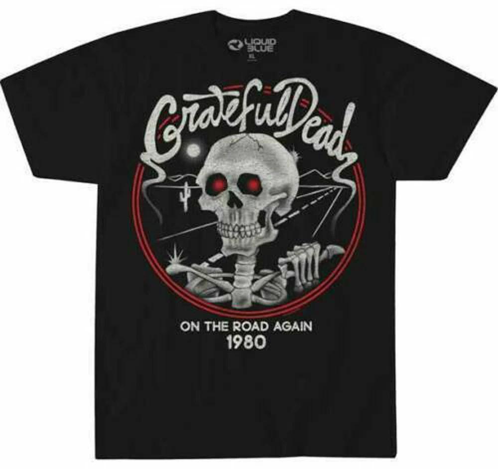 Official Grateful Dead On The Road Again Unisexs Black T Shirt Grateful Dead Tee S