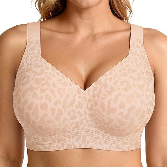 Soft Support Seamless Plus Size Jelly Bra - Comfortable, No Underwire, Big Bust Gathering