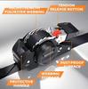 Automatic Shrink Tensioner Strap for Luggage and Motorcycle Tie-downs