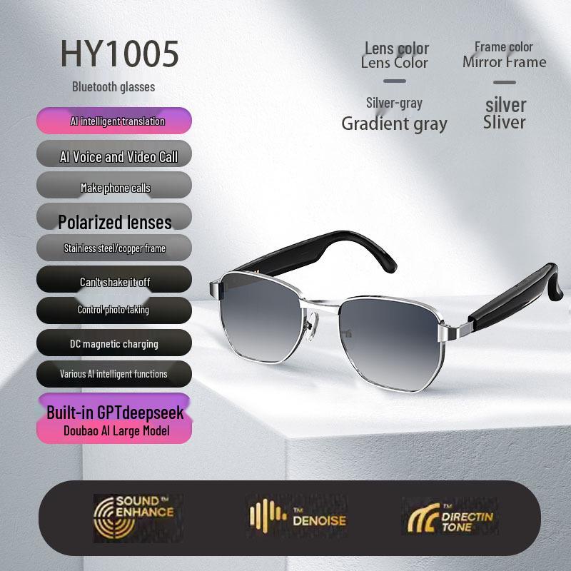 

Розумні сонцезахисні окуляри з Bluetooth та багатофункціональними навушниками: Переклад у реальному часі, дзвінки та музика без перешкод