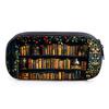 Bookshelf Print Layered Pencil Case Quality 2D Flat Cartoon Pen Bag Best Gift for Boys/Girls School Supplies