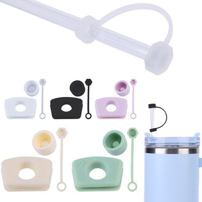 Silikonová sada zátavných zátěk proti rozlití pro Stanley Cup 1.0 2.0 30/40oz Tumbler příslušenství Krytka na brčko Zátka proti rozlití Zátka proti úniku