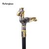 Gold Black Bird Walking Cane Fashion Decorative Walking Stick Gentleman Elegant Cosplay Cane Knob Crosier 93cm