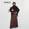 MO&Co. C+ Series Wool Blend Coat with Detachable Shawl Belt