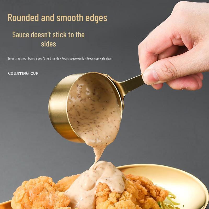 304 Stainless Steel Sauce Cup with Handle