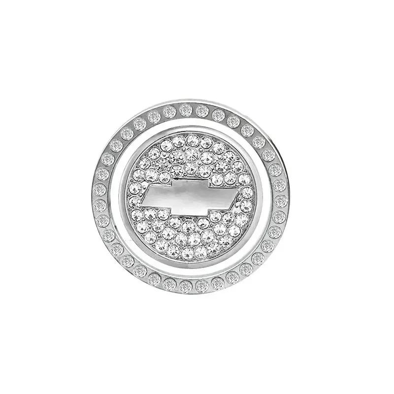 Car One-Click Start Stop Engine Ignition Ring Sticker Crystal Rhinestone Metal Decor For Chevrolet Cruze Aveo Captiva Lacetti